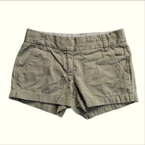 J Crew Y2K Weathered Classic Twill Chino Khaki Boating Short Shorts